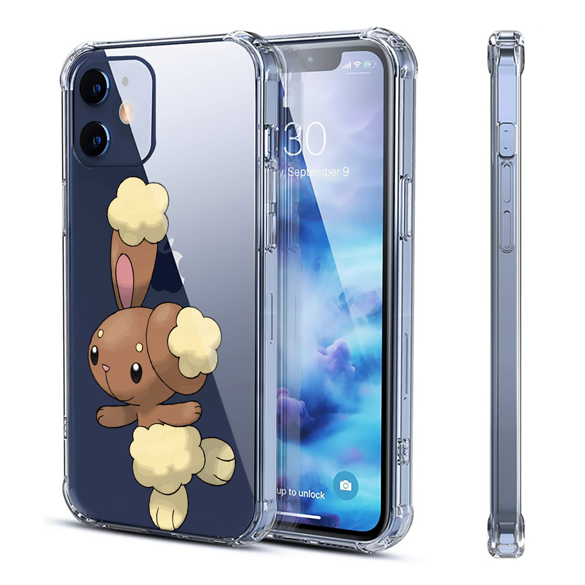 （画像用） ポケットモンスター Pokémon 【iPhone 12シリーズ対応】透明スマホケース（クリアソフトケース）